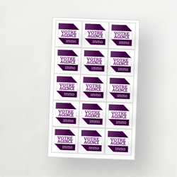 planche de stickers immobilier