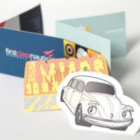400gsm Gloss Lam Folding Business Cards