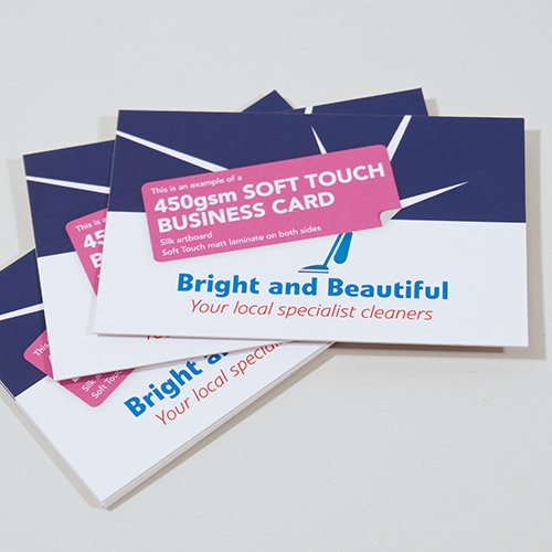 450gsm Soft Touch Matt Laminated Business Cards OFMG