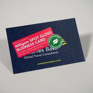 400gsm Spot Gloss Business Cards