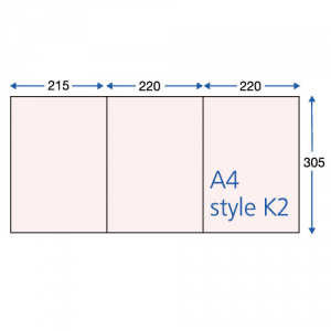 400gsm Gloss Laminated 3-Panel A4 Folders