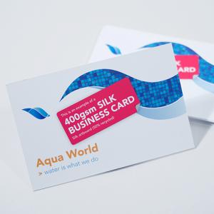 400gsm Silk Business Cards