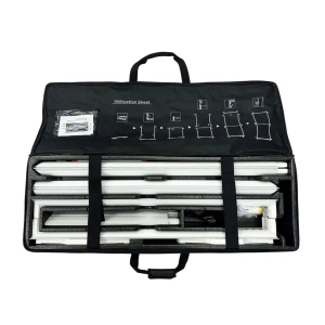 Vrijstaande aluminium textielframes