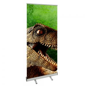 Predator pull up banner and stand