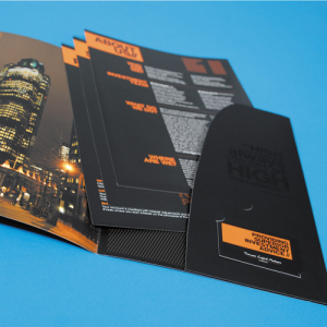 400gsm 2-Panel Spot UV Folders