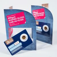 400gsm Gloss Laminated Shaped Flyers