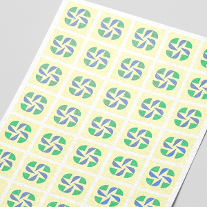 Aangepaste vorm stickervellen