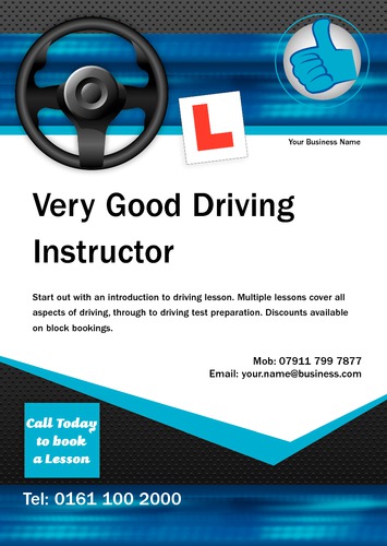 Driving Instructors A5 Flyers by Neil Watson