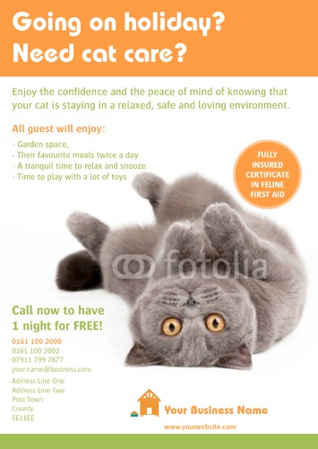 Pet Care A4 Leaflets by C V