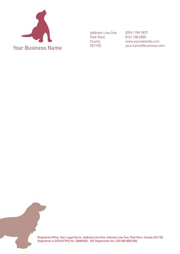 Dog Care A4 Stationery by Rebecca Doherty