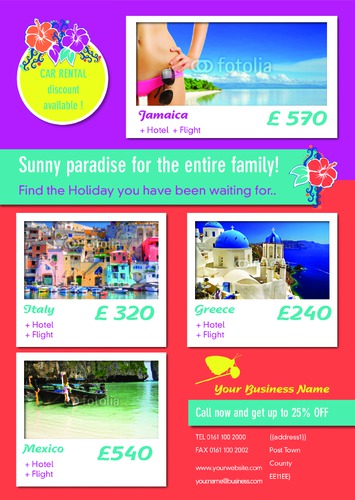 Travel Agents A4 Flyers by C V