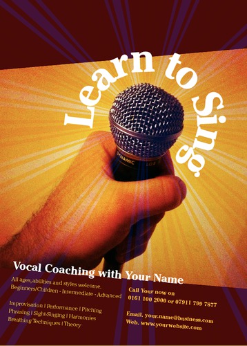 Vocal Coach A6 Flyers by Barnaby Wild