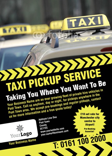 Taxi A6 Flyers by Rebecca Doherty