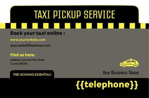 Taxi Business Card  by C V