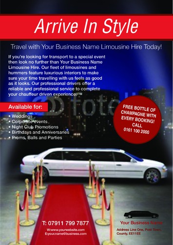 Car Hire A4 Flyers by Rebecca Doherty