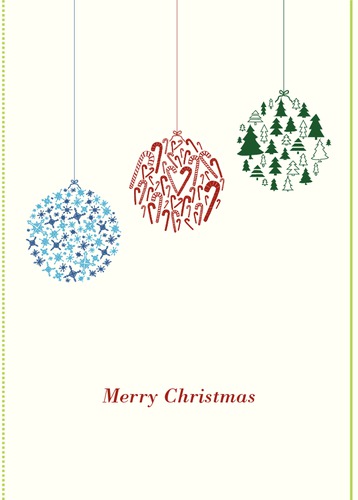  Edit & Go: Regular (Folds to A6) Christmas Cards by Ro Do