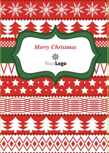  Edit & Go: Large (Folds to A5) Christmas Cards by Ro Do