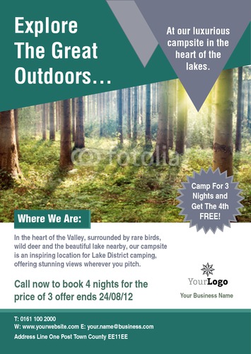 Outdoors A5 Flyers by Rebecca Doherty