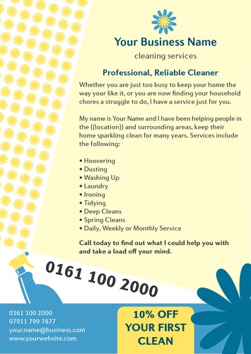 Home Maintenance A5 Flyers by Ashley Moore