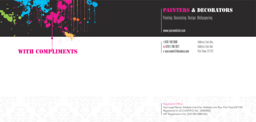 Painters and Decorators 1/3rd A4 Stationery by Brightstar Creative Ltd