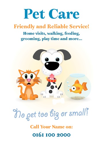 Pet Care A6 Flyers by Christopher Heath