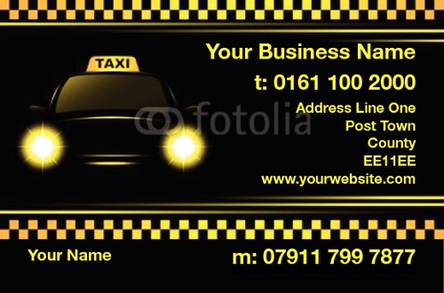 Taxi Business Card  by Maksim Hvosts