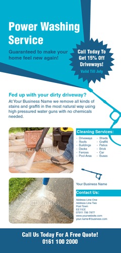 Cleaning 1/3rd A4 Flyers by Rebecca Doherty