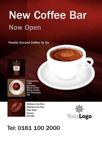 coffee shop flyer template ms word