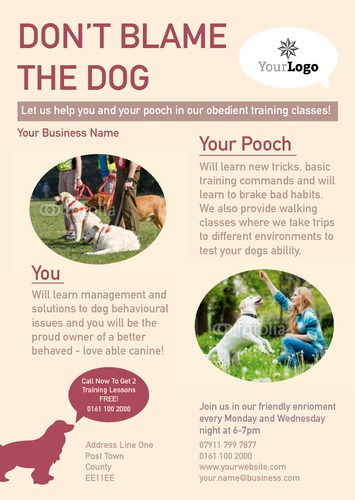 Dog Care A5 Flyers by Rebecca Doherty