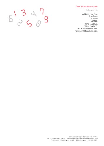 Accountancy A4 Letterheads by Nicola Andrews