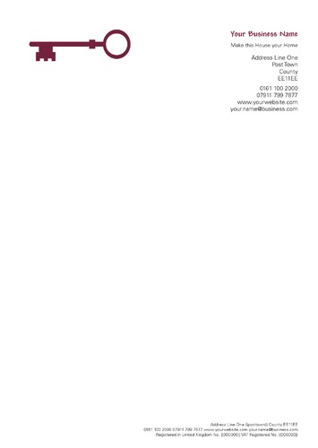 Estate Agent A4 Letterheads by Nicola Andrews