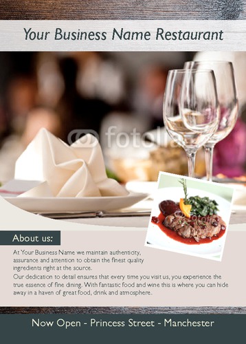 Restaurant A6 Flyers by Ro Do