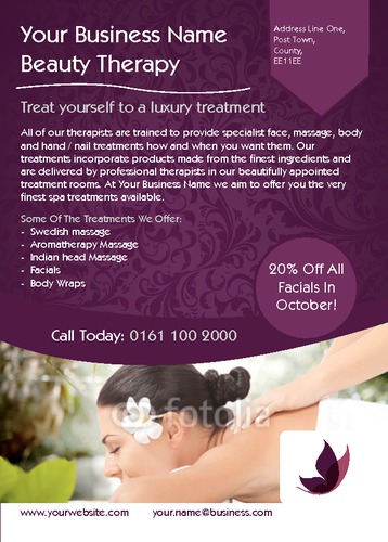 Massage A6 Flyers by Nickola O'Connor