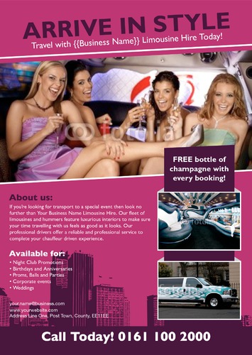 Taxi Hire A4 Flyers by Ro Do