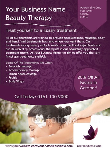 Massage A6 Flyers by Nickola O'Connor