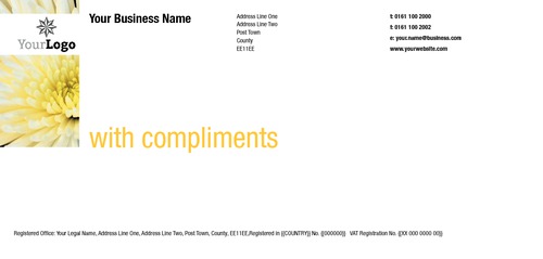  1/3rd A4 Compliment Slips by Taylor Stevens-Wood