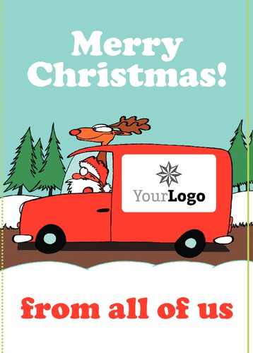  Edit & Go: Regular (Folds to A6) Christmas Cards by TemplateCloud.com