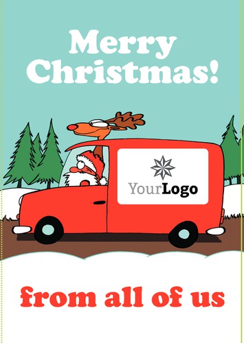  Edit & Go: Large (Folds to A5) Christmas Cards by TemplateCloud.com