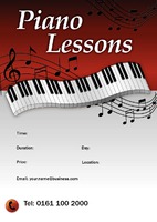 Music Teachers A5 Flyers by Templatecloud 