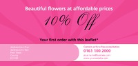 Florists 1/3rd A4 Flyers by Templatecloud