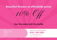 Florists A5 Flyers by Templatecloud