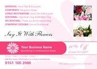 Florists A6 Flyers by Templatecloud 
