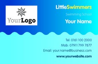 Swimming Lessons Business Card  by Templatecloud