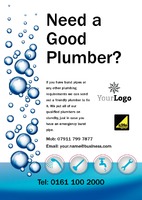 Plumbers A5 Leaflets by Templatecloud 