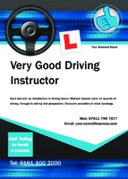 Driving Instructors A6 Flyers by Templatecloud 