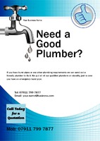 Plumber A5 Flyers by Templatecloud 