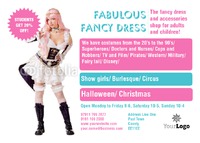 Fancy Dress A6 Leaflets by Templatecloud 