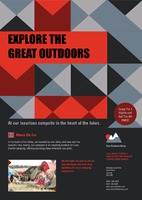Camping A4 Leaflets by Templatecloud 