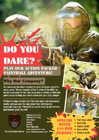 Paintball A5 Flyers by Templatecloud 
