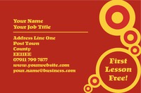 Dance Business Card  by Templatecloud